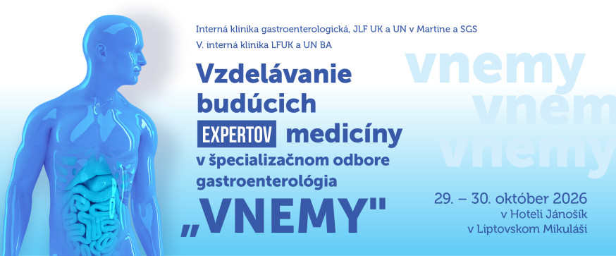 web | Vzdelávanie budúcich expertov medicíny v špecializačnom odbore  gastroenterológia „VNEMY" 2026